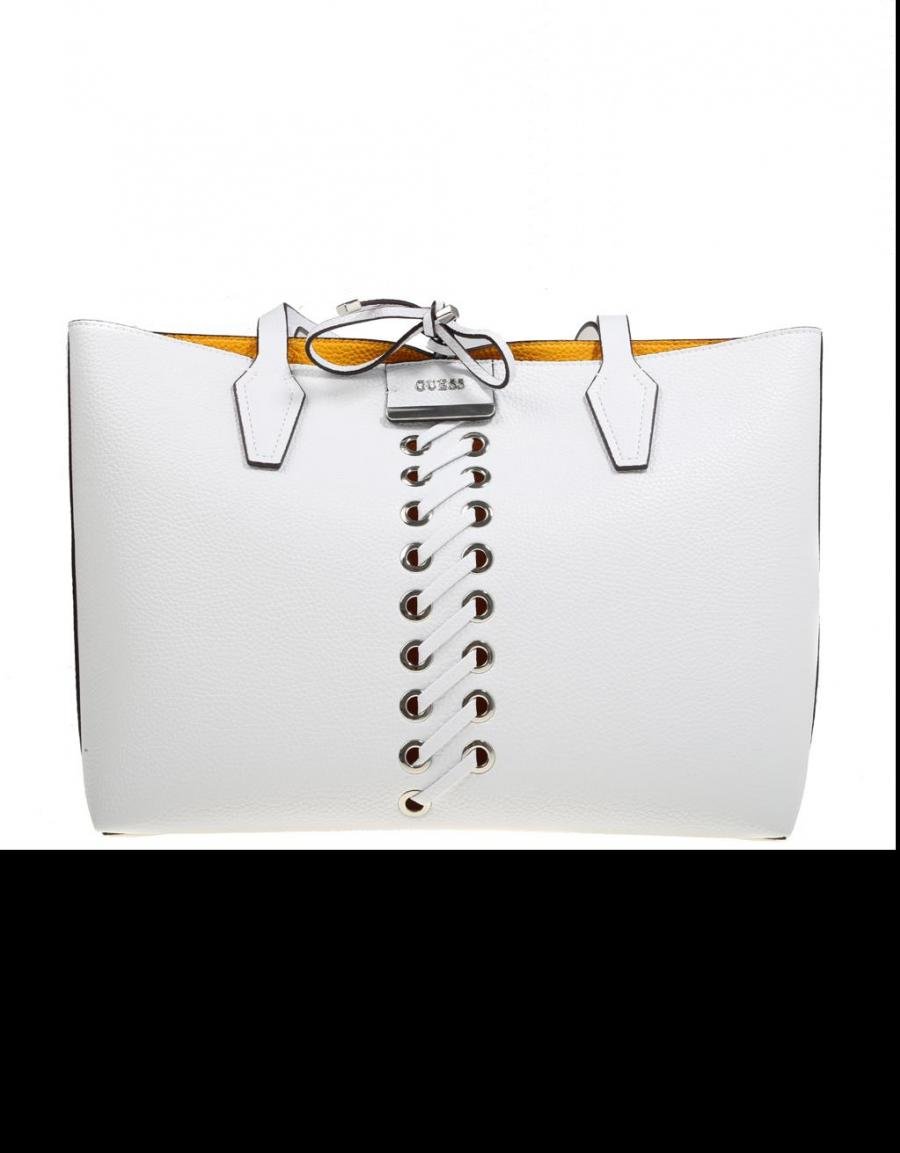 GUESS BAGS Bobbi Inside Out Tote White