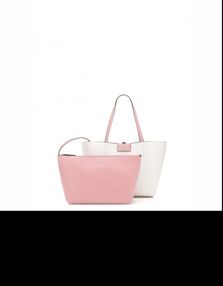 GUESS BAGS Bobbi Inside Out Tote Rosa