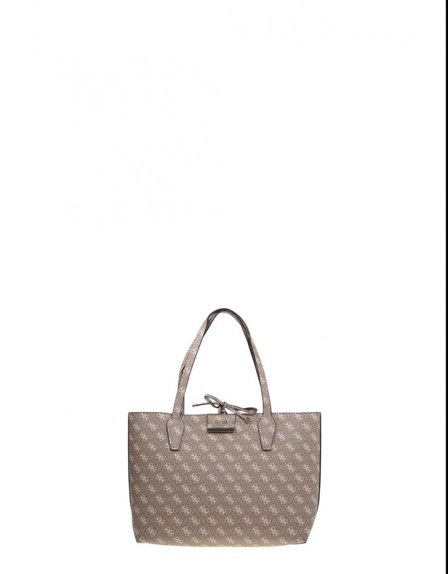 GUESS BAGS Bobbi Inside Out Tote Taupe