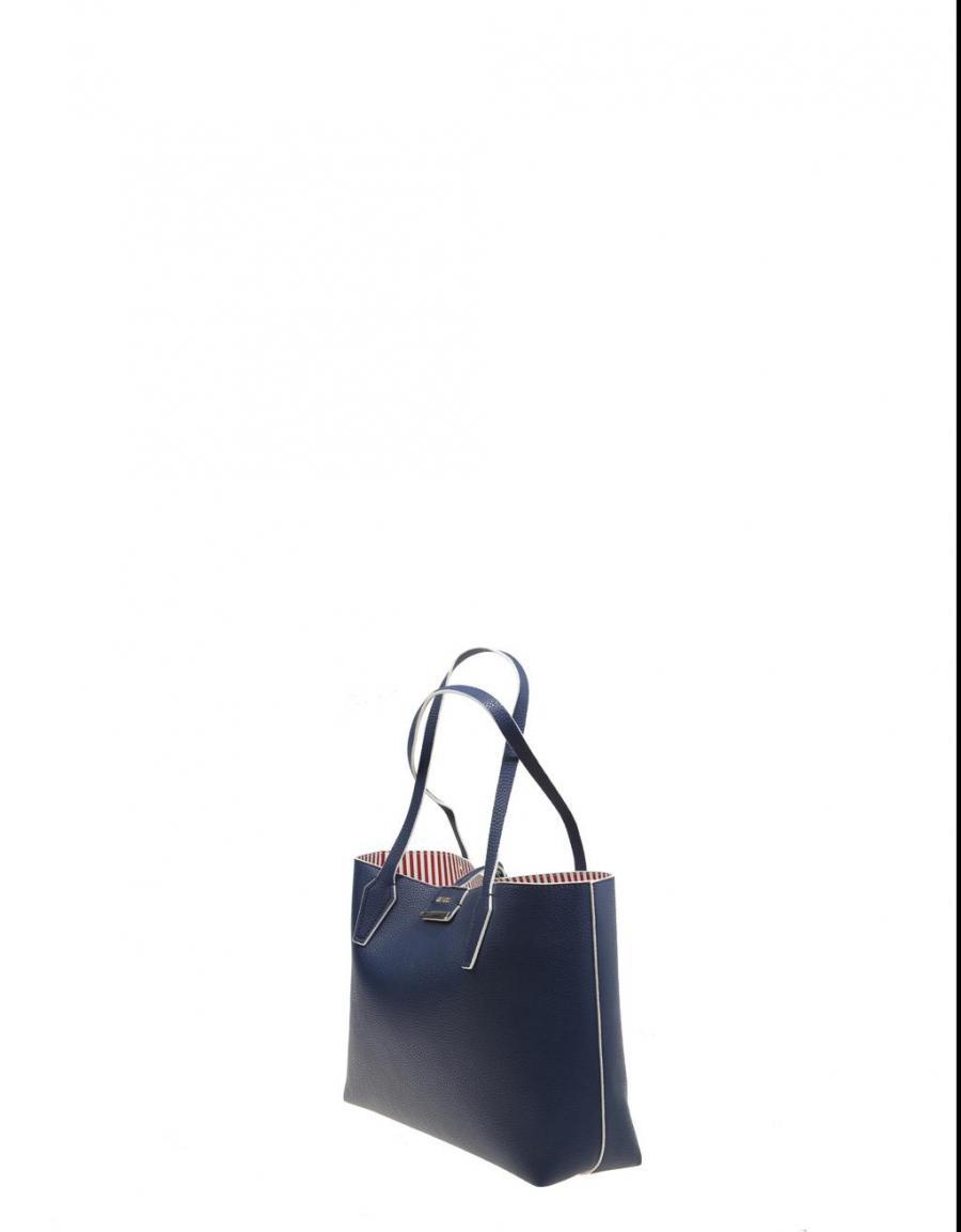 GUESS BAGS Bobbi Inside Out Tote Navy Blue