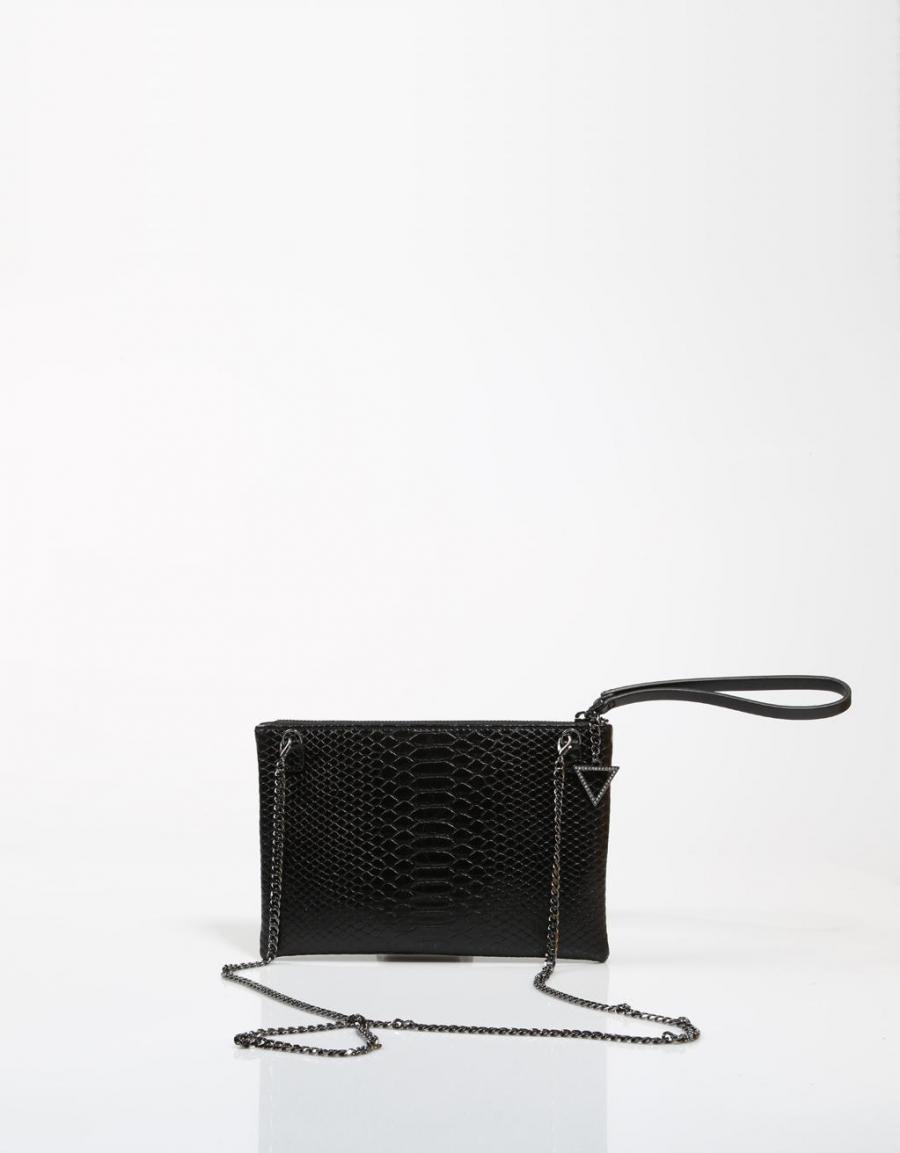 GUESS BAGS Aver After Crossbody Clutch Negro