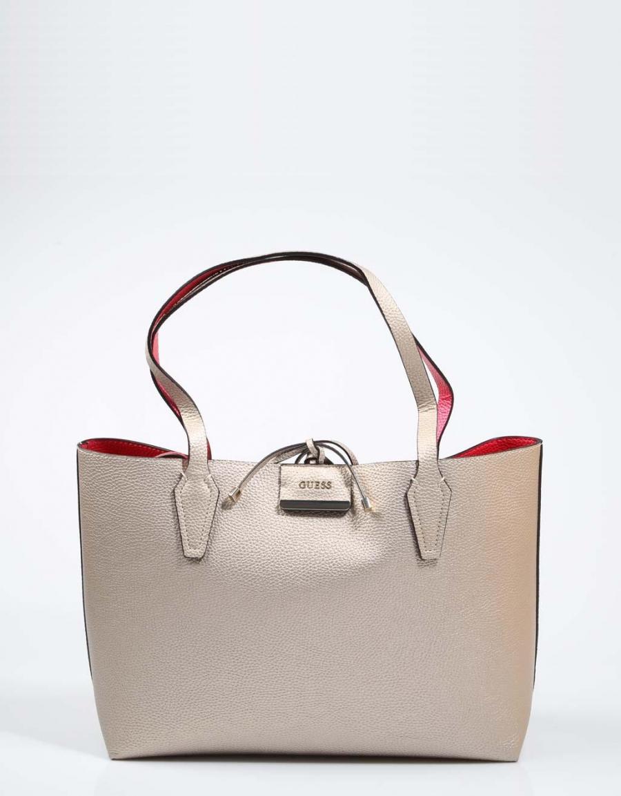GUESS BAGS Bobbi Inside Out Tote Bronze