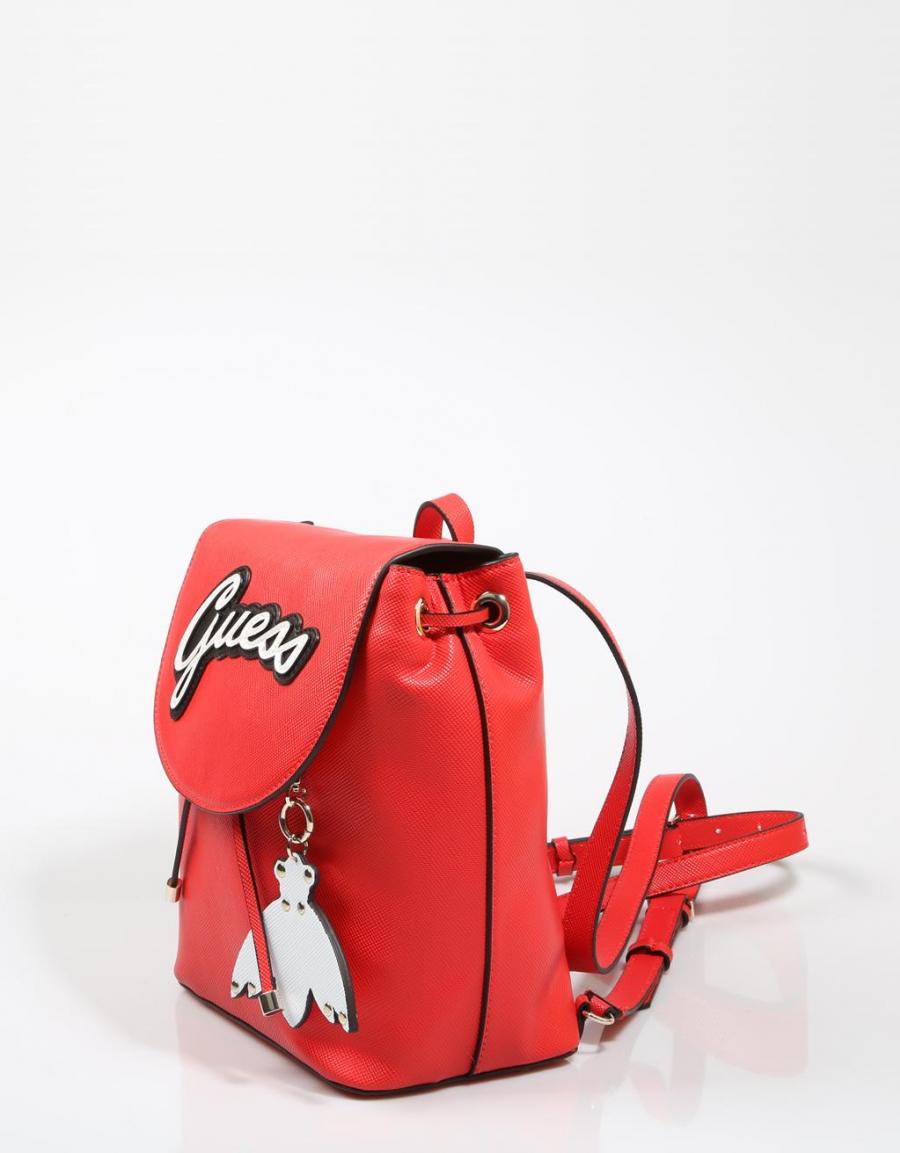 GUESS BAGS Varsity Pop Pin Up Backpack Vermelho