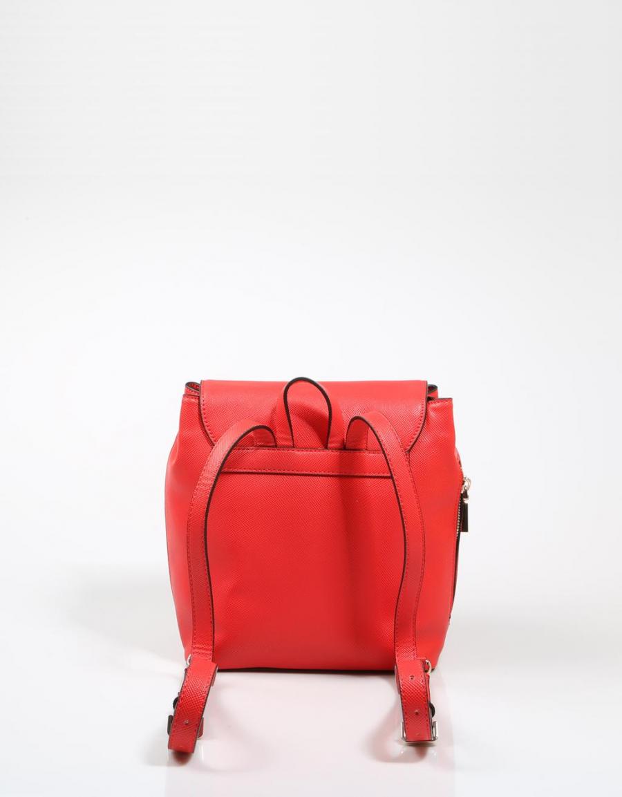 GUESS BAGS Varsity Pop Pin Up Backpack Rojo