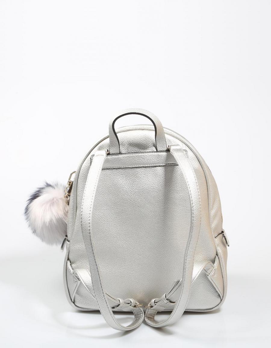 GUESS BAGS Varsity Pop Backpack Silver
