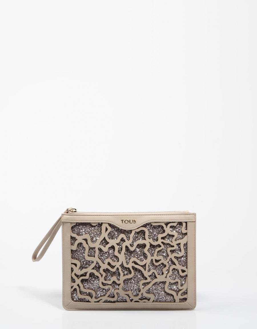 TOUS Clutch K Shock Taupe