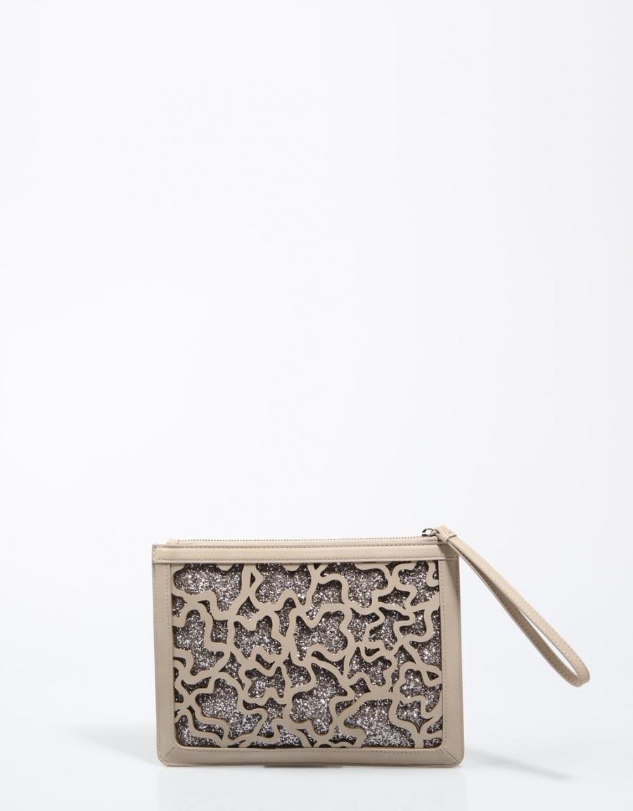 TOUS Clutch K Shock Taupe