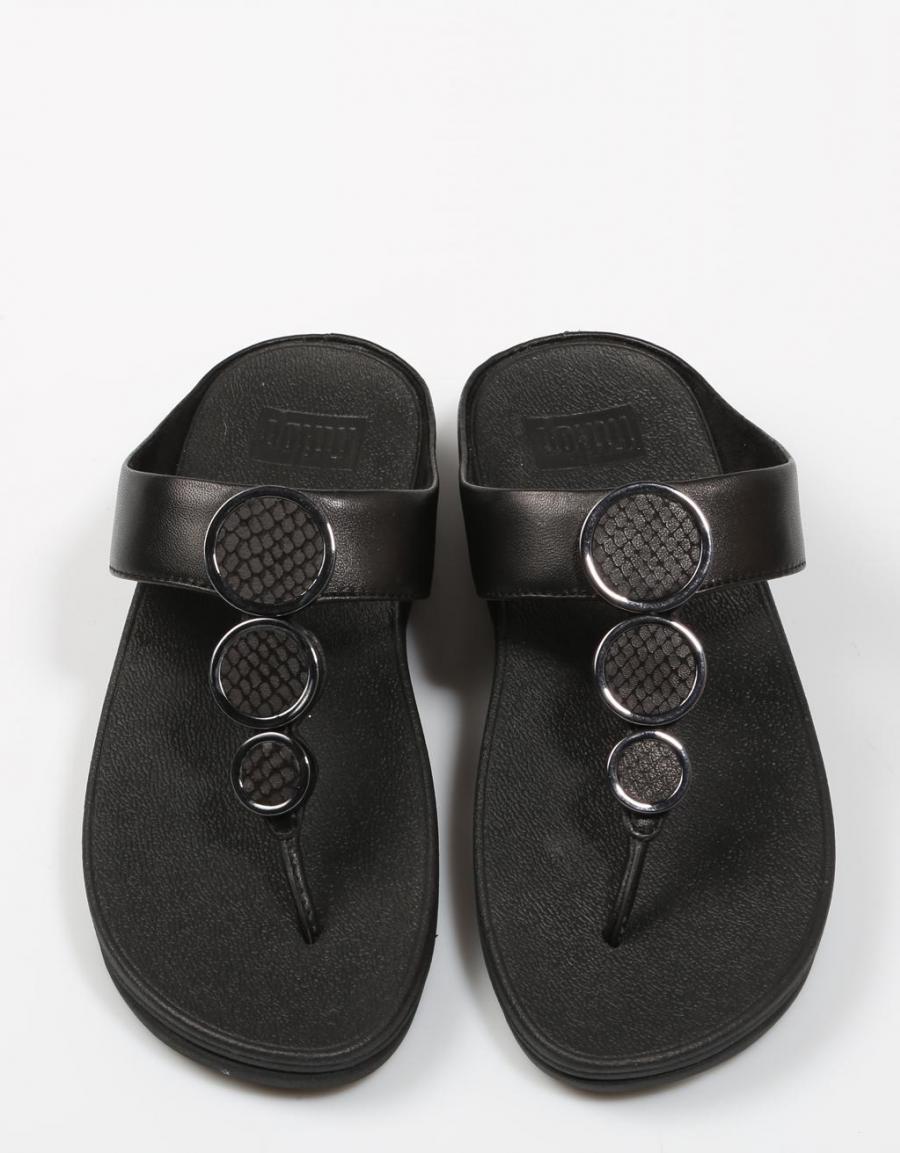 FITFLOP Halo Toe Thong Sandals Negro