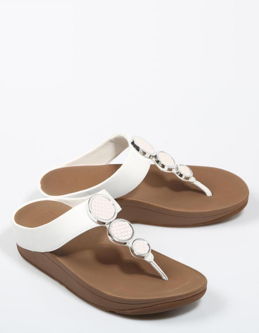 FITFLOP Halo Toe Thong Sandals Blanc