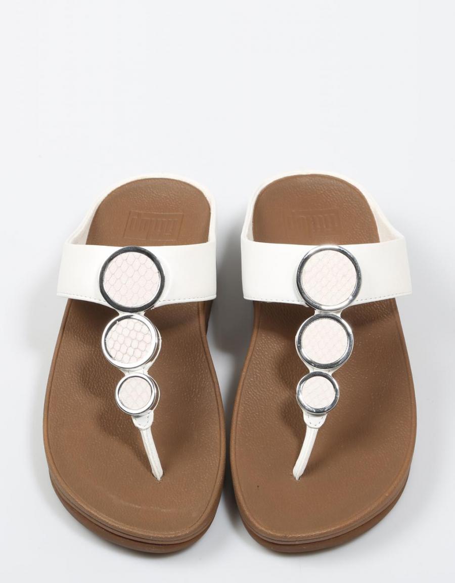 FITFLOP Halo Toe Thong Sandals White