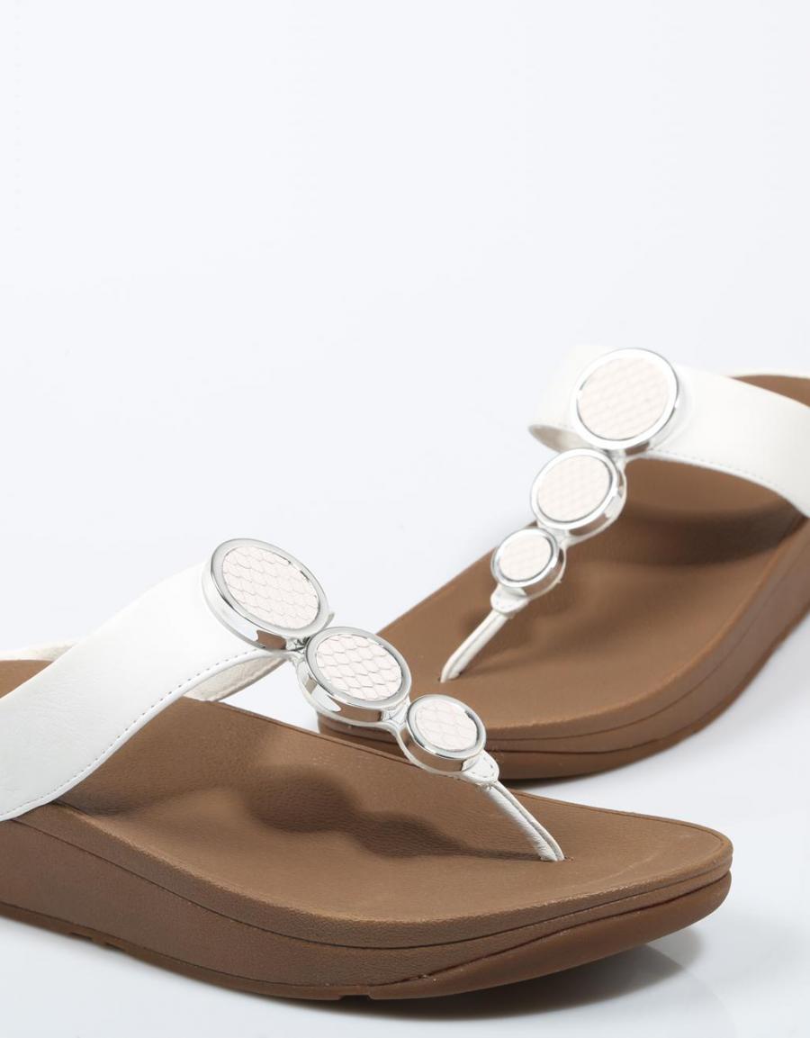 FITFLOP Halo Toe Thong Sandals Branco