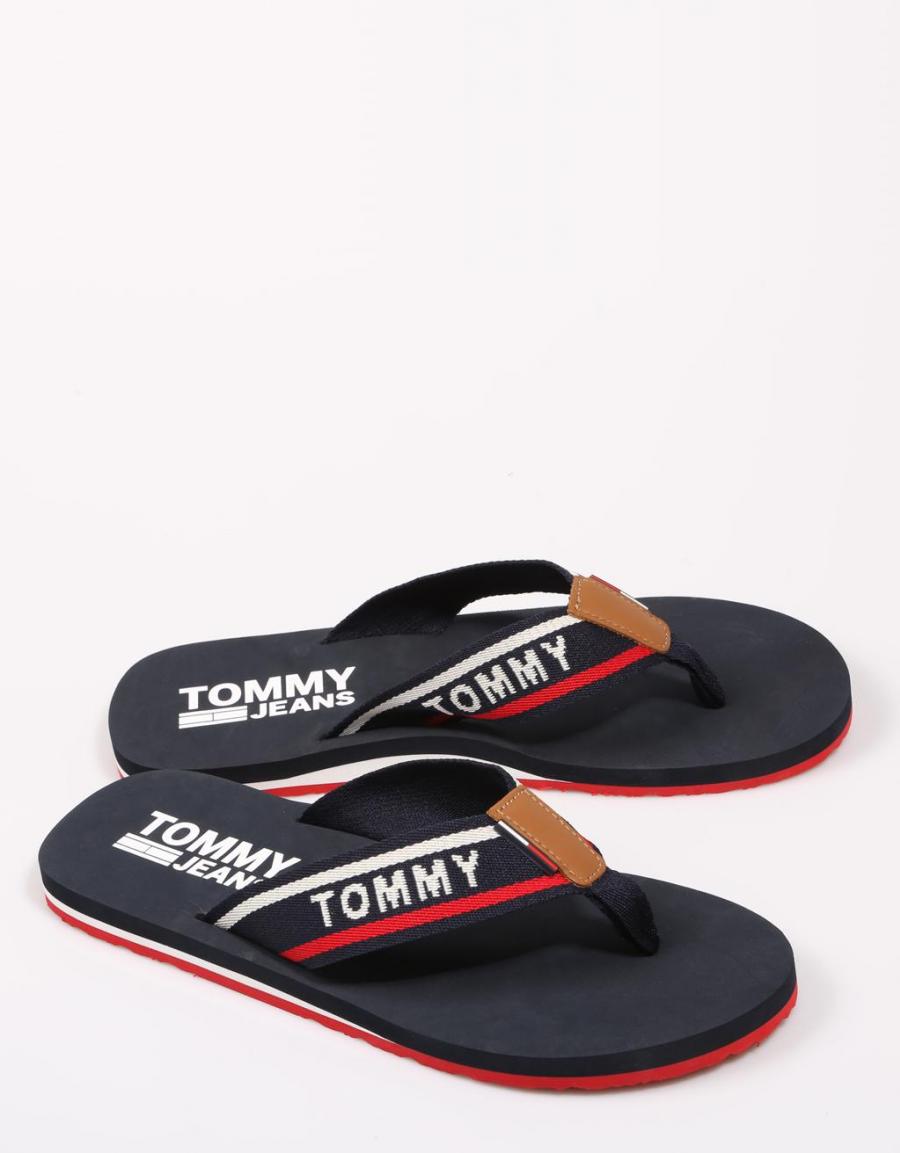 TOMMY HILFIGER Tommy Jeans Mens Beach Sandal Azul marino
