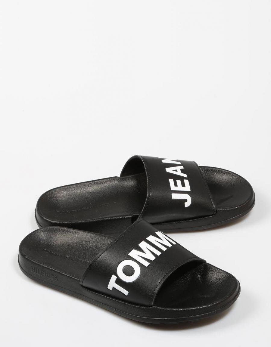 TOMMY HILFIGER Tommy Jeans Slide Sandal Noir