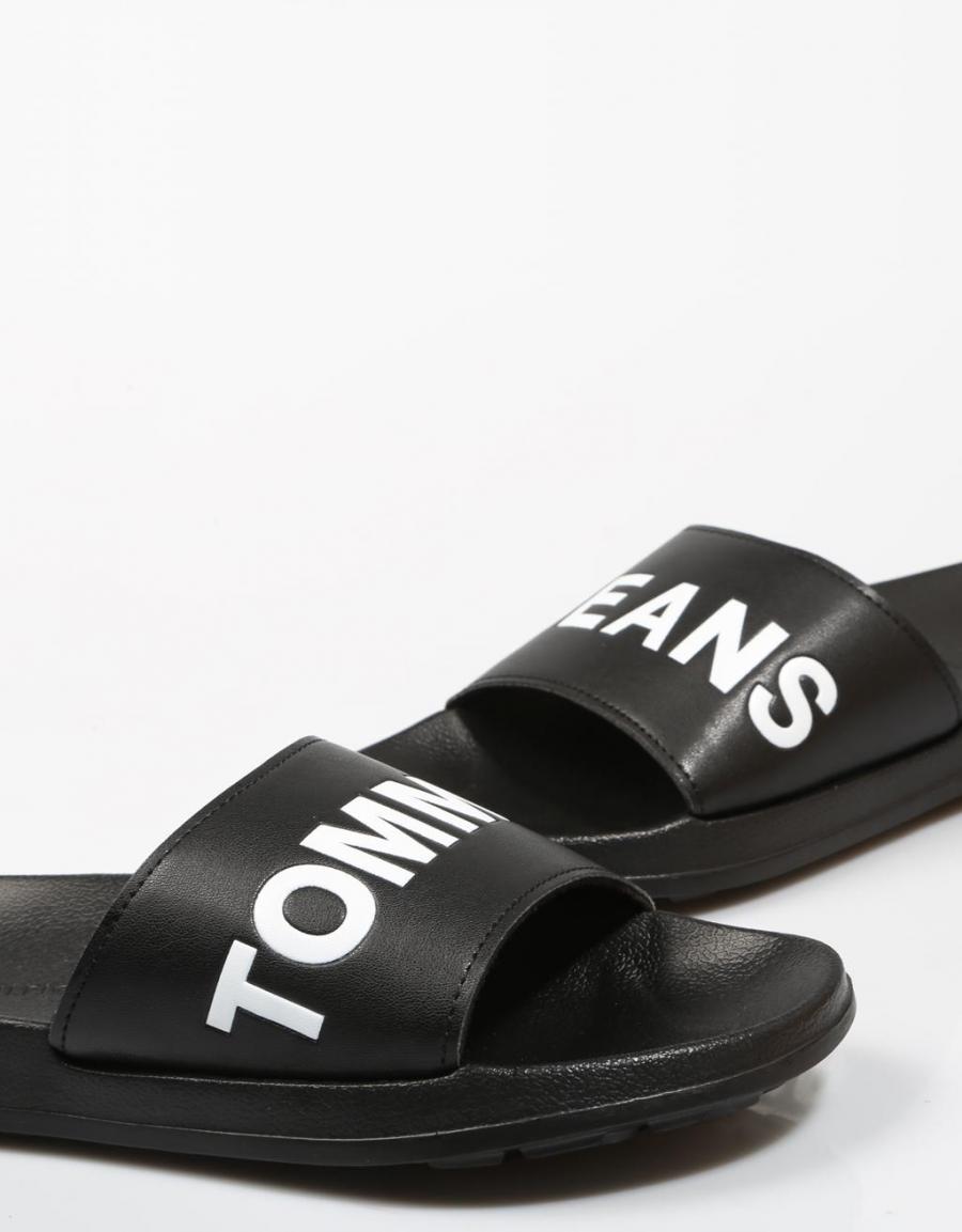 TOMMY HILFIGER Tommy Jeans Slide Sandal Black