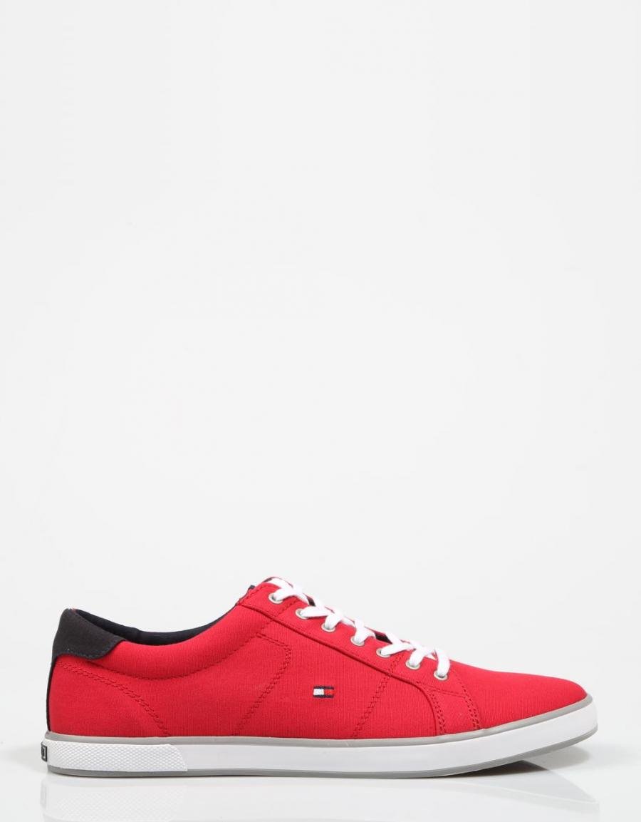 TOMMY HILFIGER Iconic Long Lace Sneaker Rouge