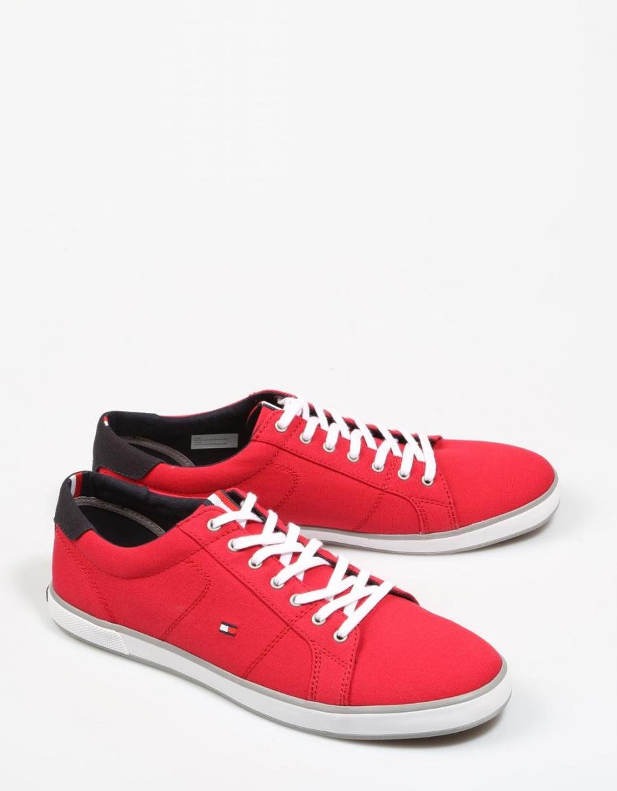 TOMMY HILFIGER Iconic Long Lace Sneaker Red