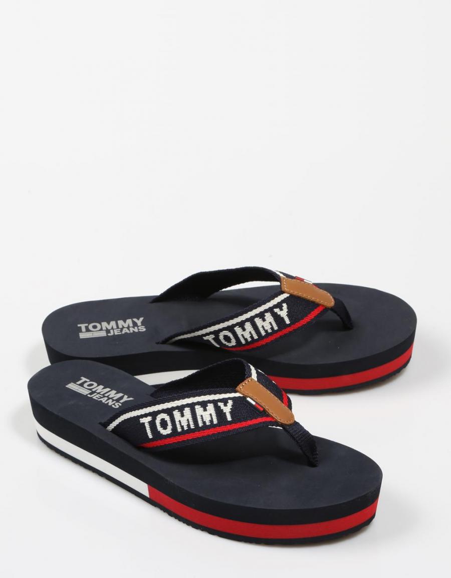 TOMMY HILFIGER Tommy Jeans Mid Beach Sandal Azul marinho