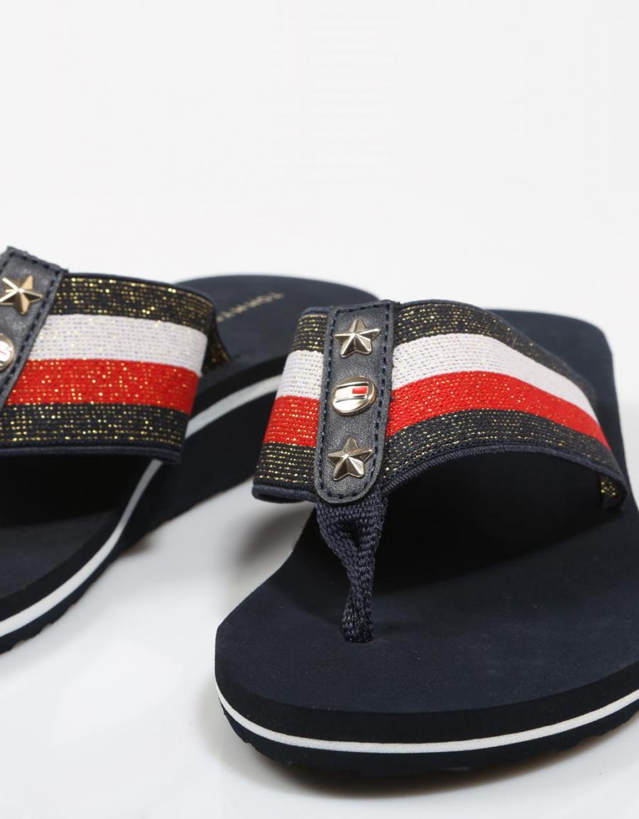 TOMMY HILFIGER Elevated Corporate Beach Sandal Navy Blue
