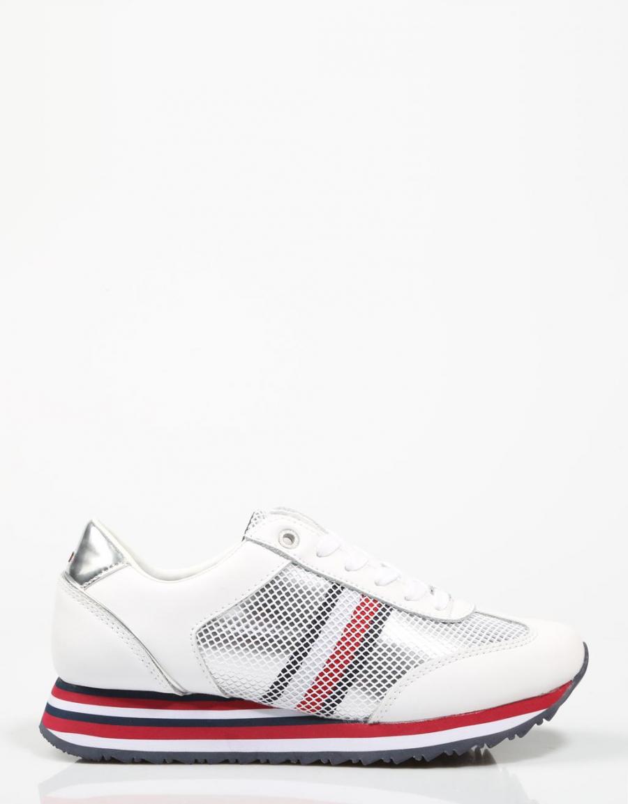 TOMMY HILFIGER Tommy Corporate Flag Sneaker Blanco