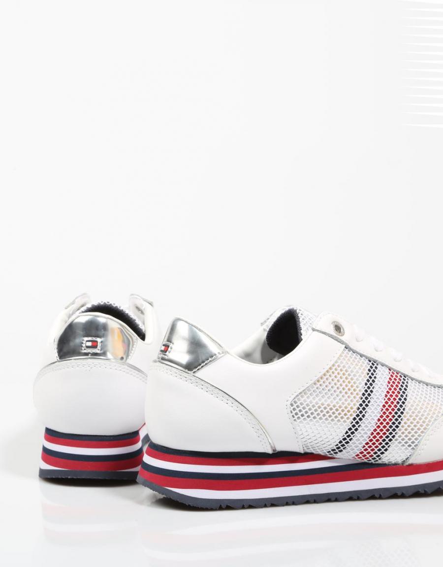 TOMMY HILFIGER Tommy Corporate Flag Sneaker Blanc