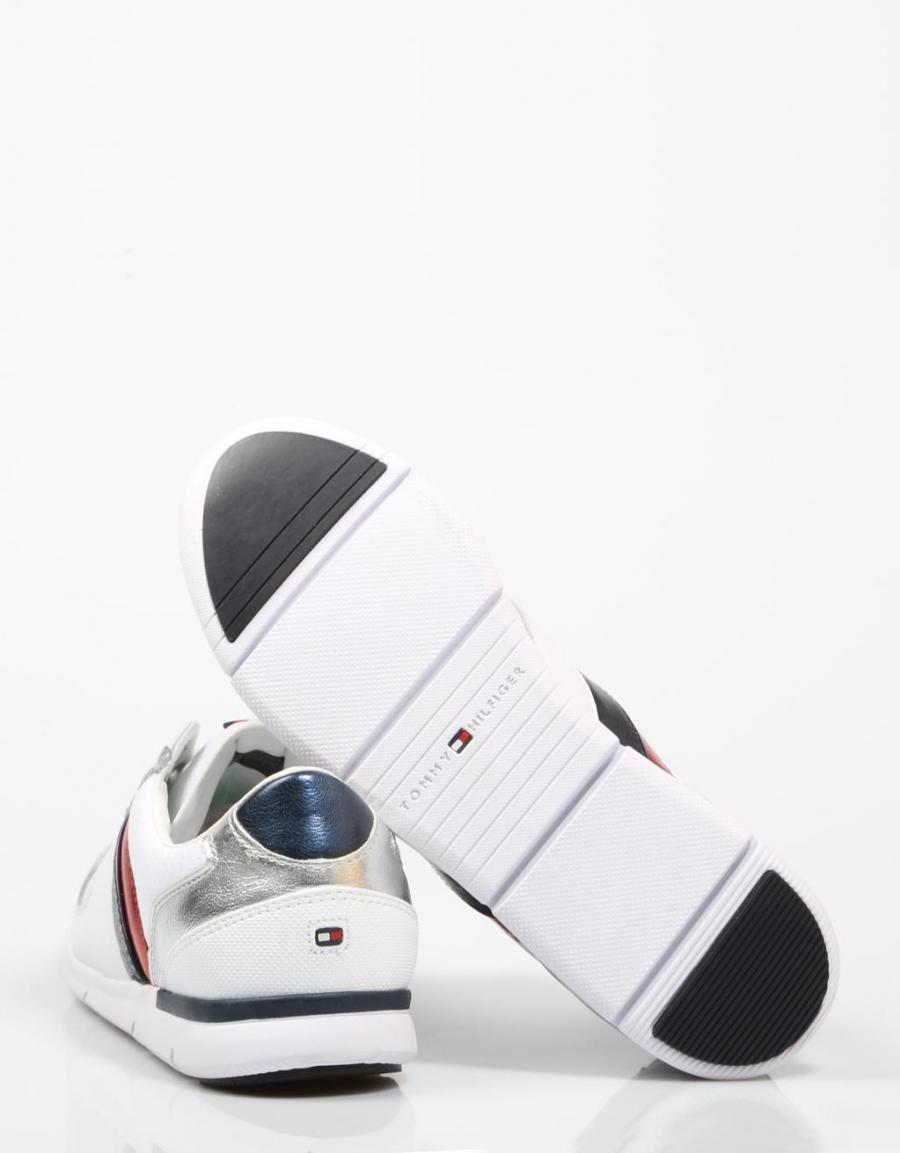 TOMMY HILFIGER Lightweight Leather Sneaker White