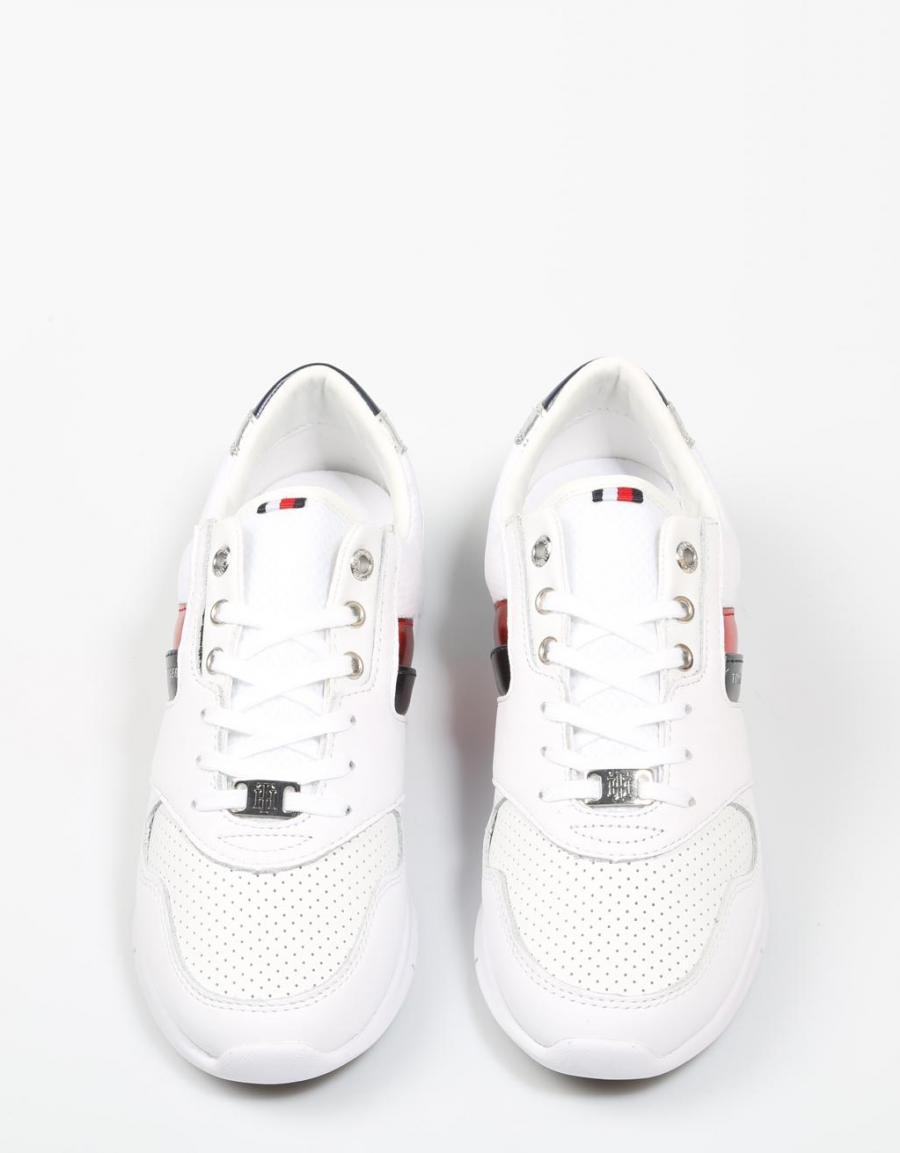 TOMMY HILFIGER Lightweight Leather Sneaker White