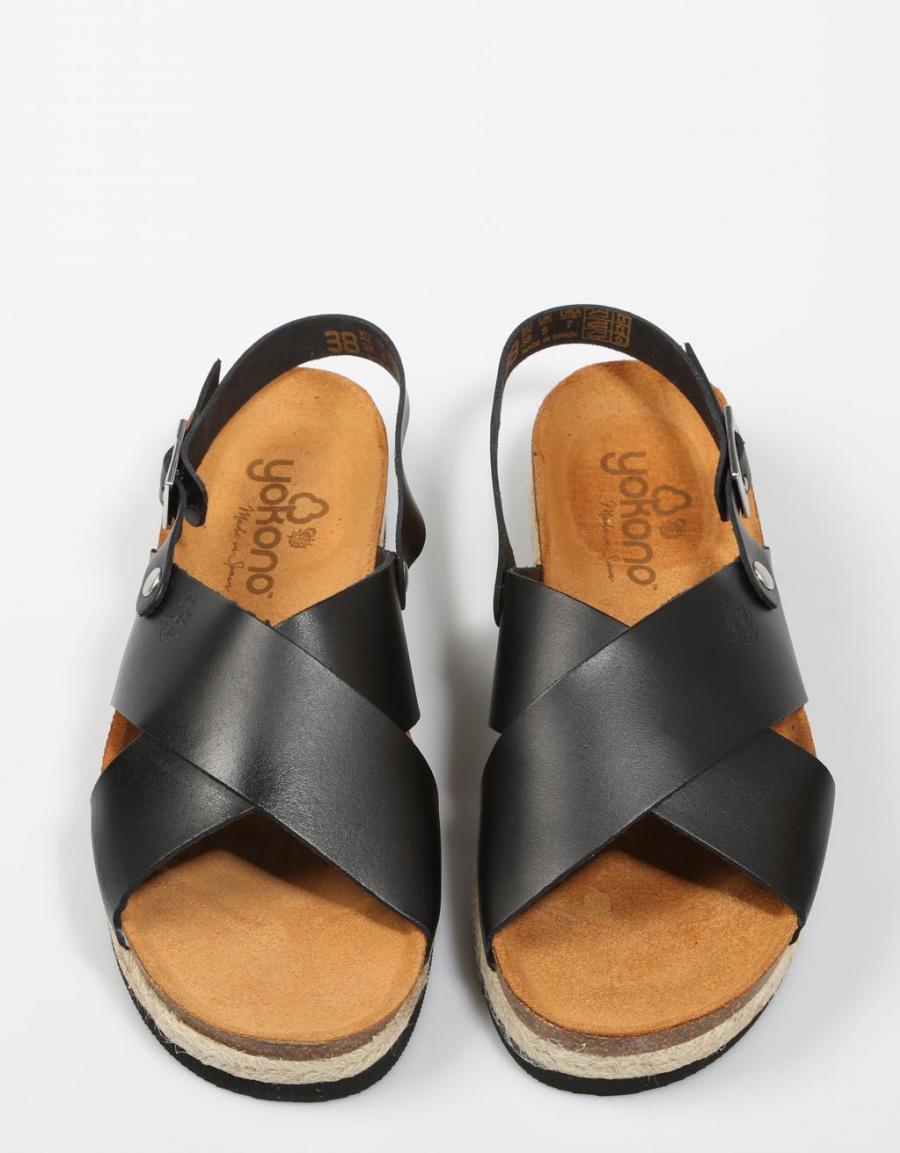 JAVA 029 Negro Piel | sandals Yokono originales