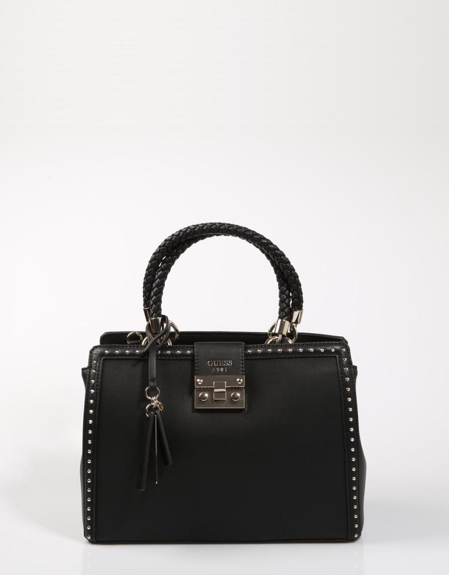 GUESS BAGS Stella Luxury Satchel Black