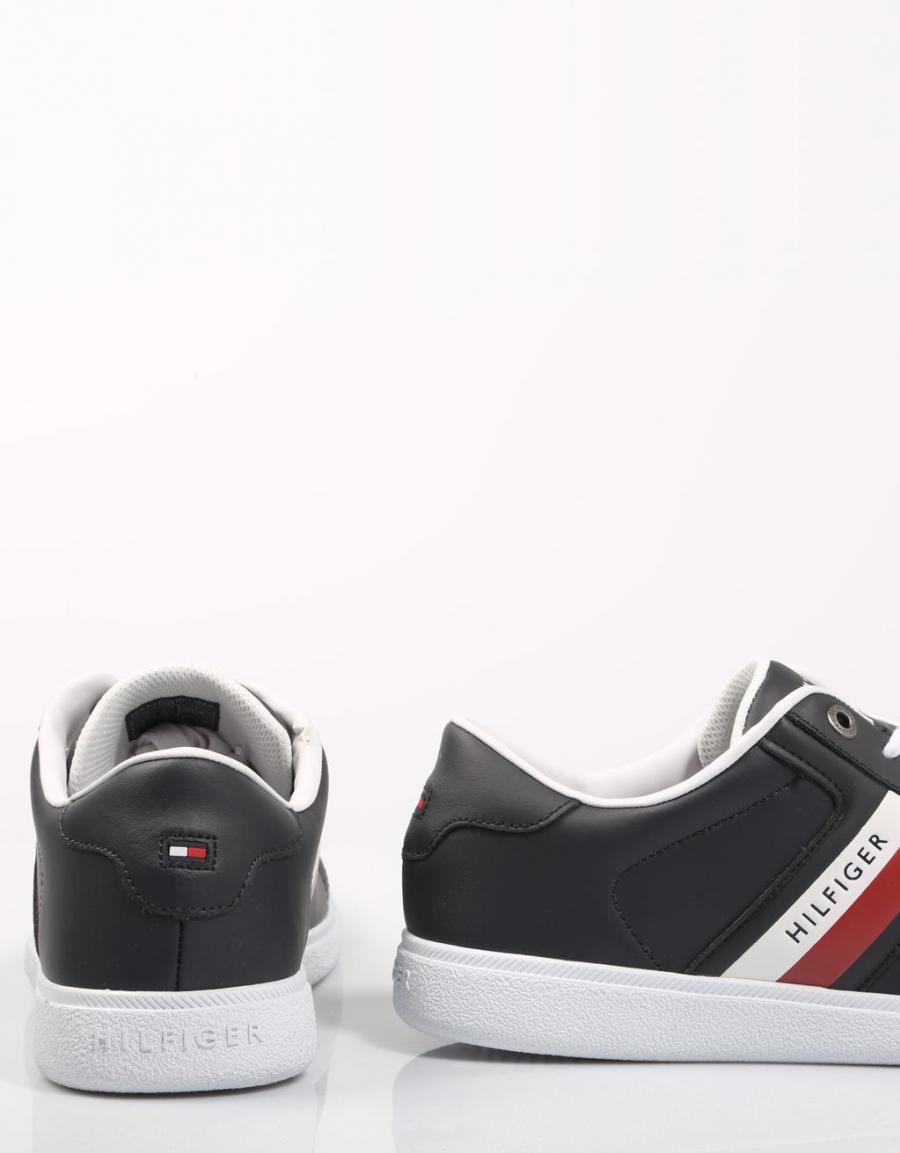 TOMMY HILFIGER Core Corporate Leather Cupsole Navy Blue