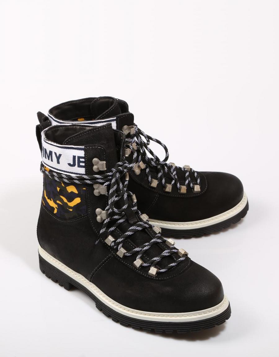 TOMMY HILFIGER Tommy Jeans Camo Hiking Boot Noir