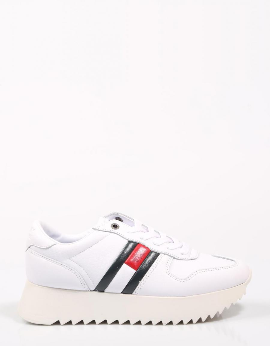 TOMMY HILFIGER High Cleated Sneaker Blanc