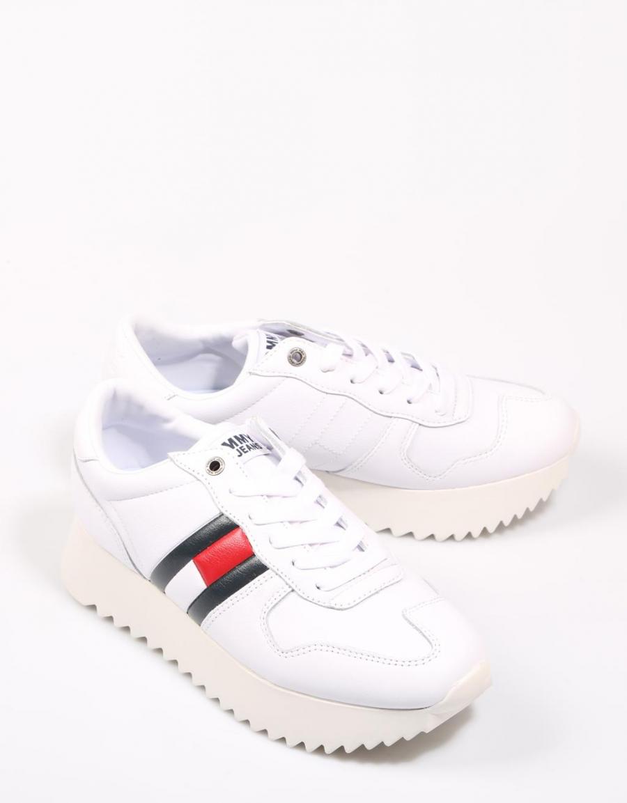 TOMMY HILFIGER High Cleated Sneaker Blanco