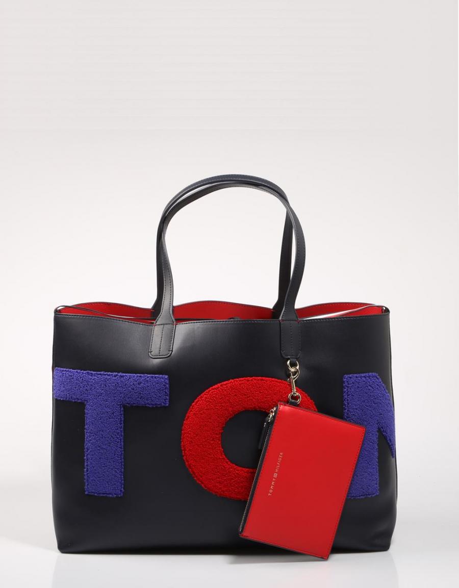 TOMMY HILFIGER Iconic Tommy Tote Twlng Navy Blue