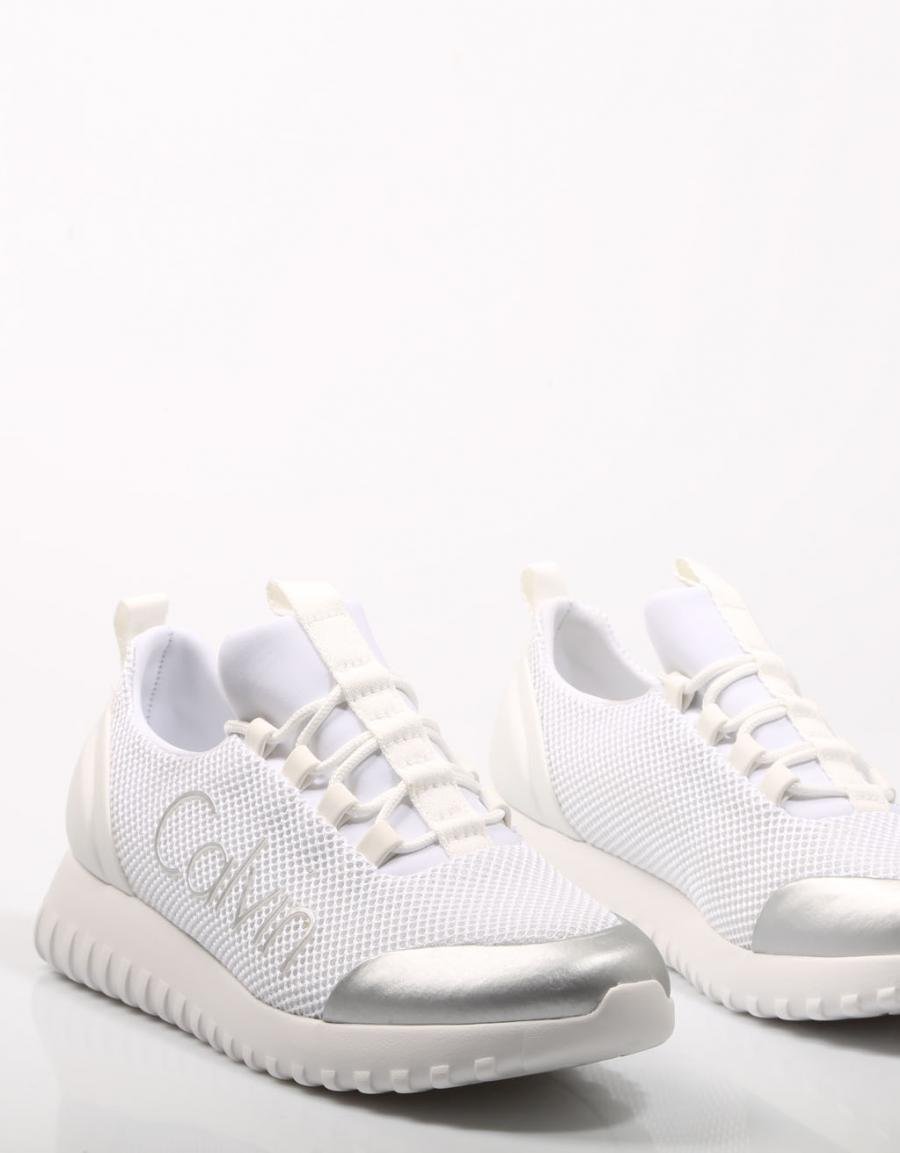 Incorporar garrapata margen Calvin Klein Reika, zapatillas Blanco Lona | 68662