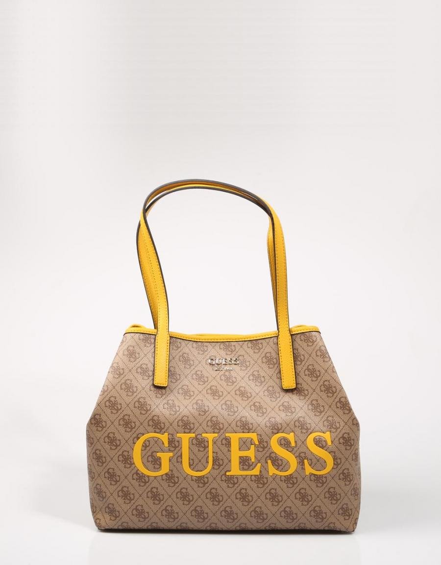 GUESS BAGS Vikky Tote Brown