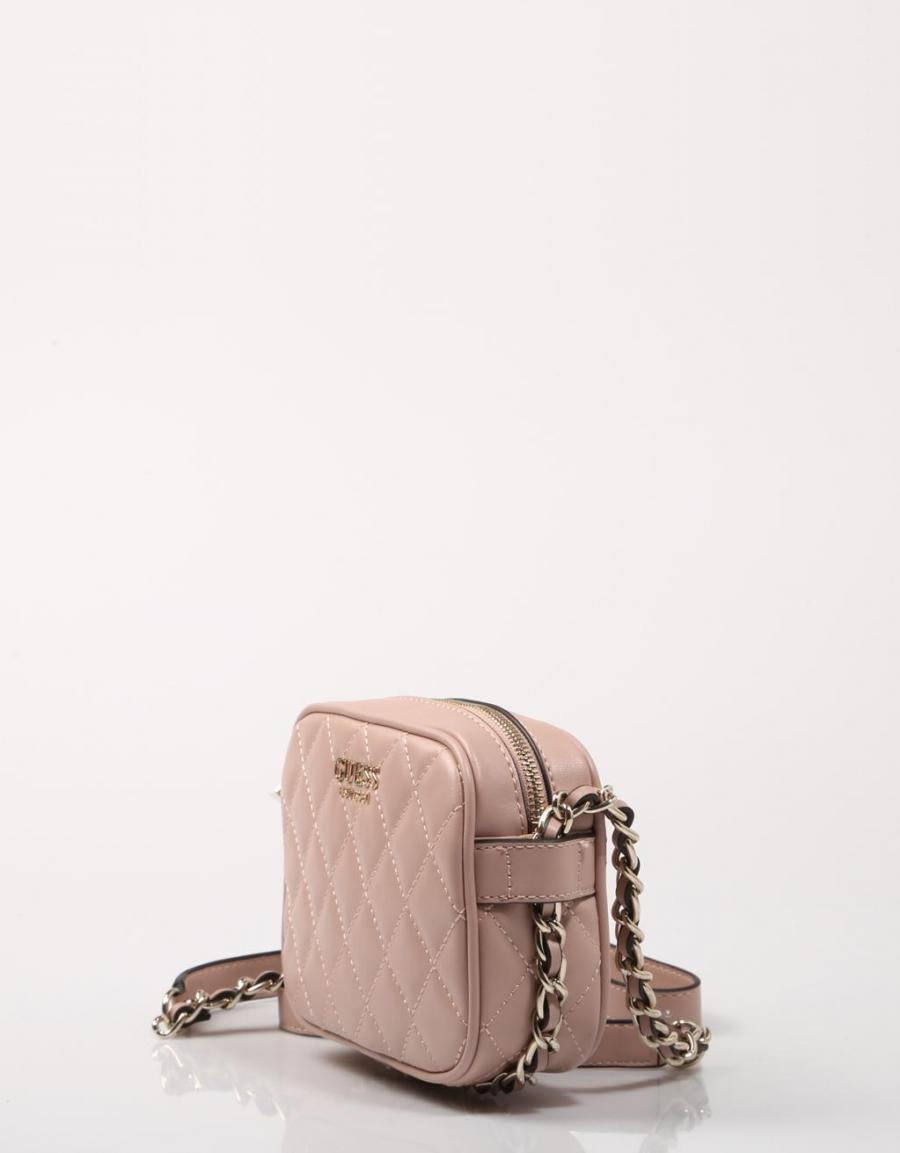 GUESS BAGS Sweet Candy Mini Xbody Top Zip Rose