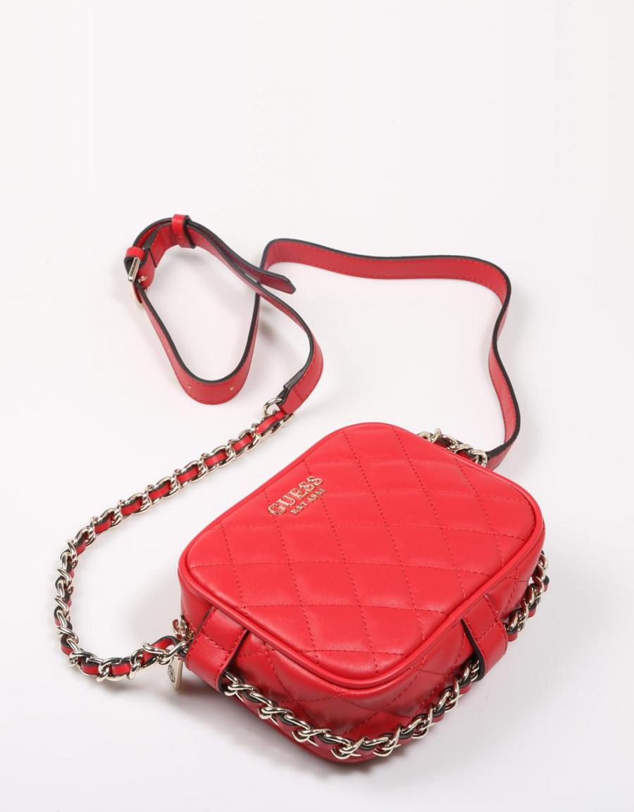 GUESS BAGS Sweet Candy Mini Xbody Top Zip Red