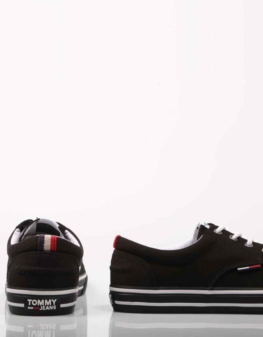 TOMMY HILFIGER Tommy Jeans Textile Sneaker Negro
