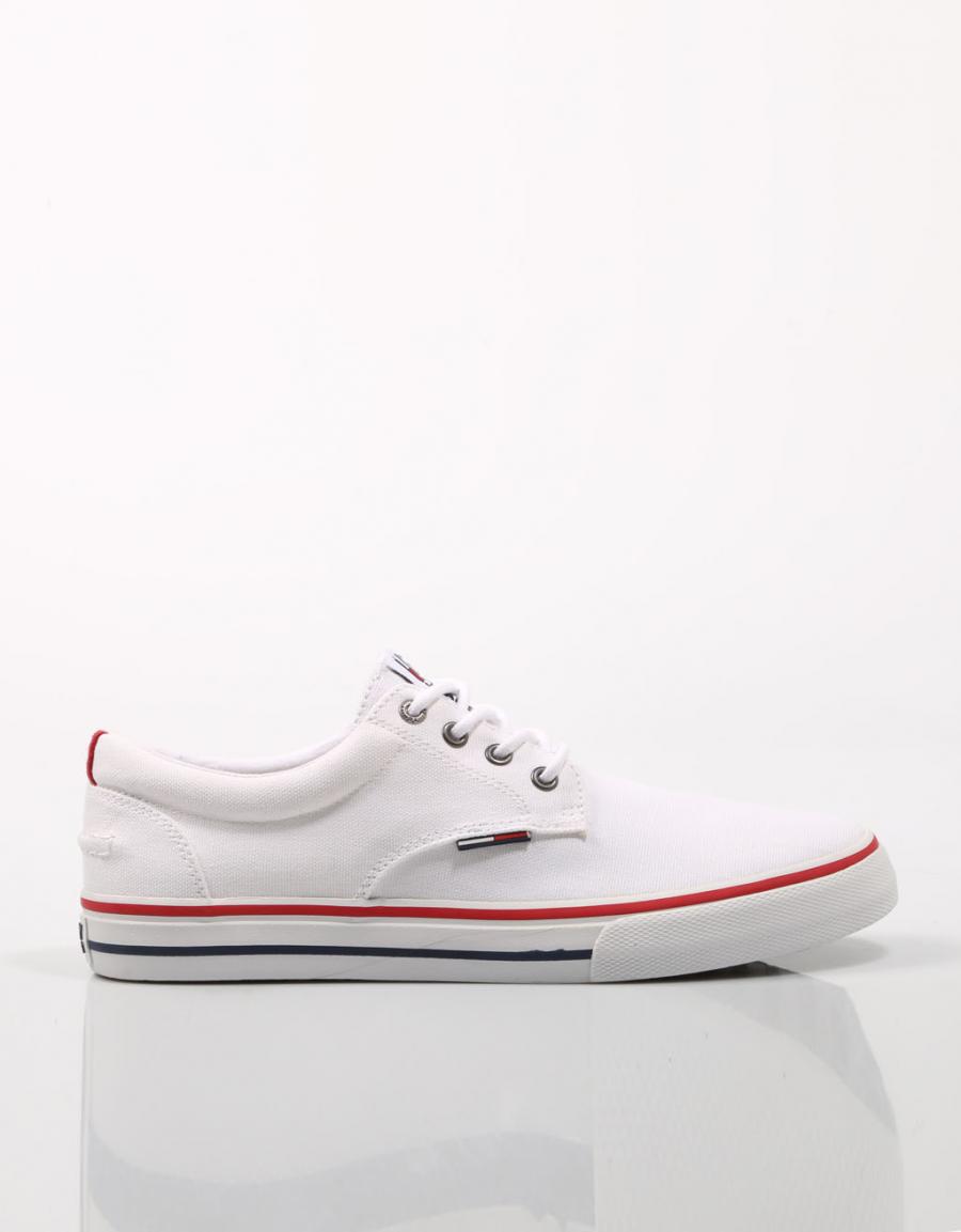 TOMMY HILFIGER Tommy Jeans Textile Sneaker White