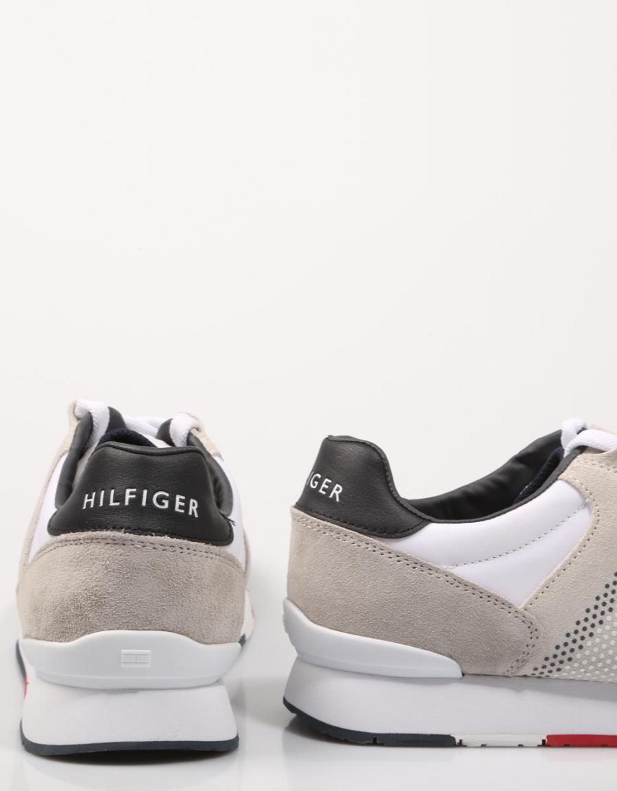TOMMY HILFIGER Corporate Material Mix Runner Blanc