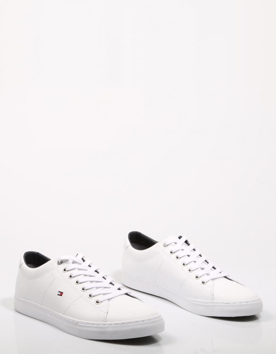 TOMMY HILFIGER Essential Leather Sneaker Blanco