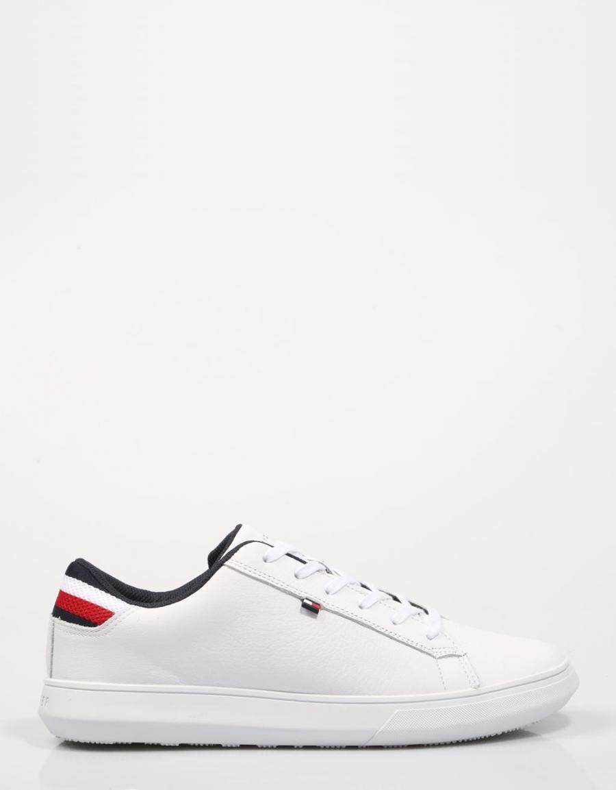 TOMMY HILFIGER Essential Leather Detail Cupsole White