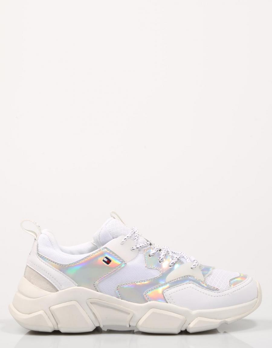 TOMMY HILFIGER Wmns Iridescent Chunky Sneaker White
