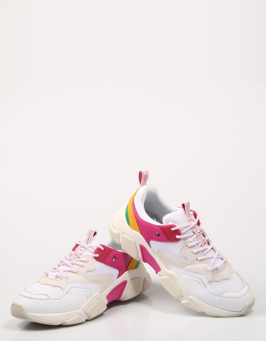 TOMMY HILFIGER Wmns Pop Color Chunky Sneaker Blanco
