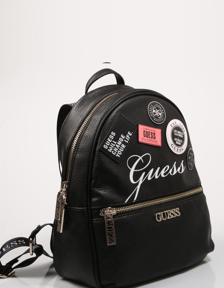GUESS BAGS Ronnie Large Backpack Negro