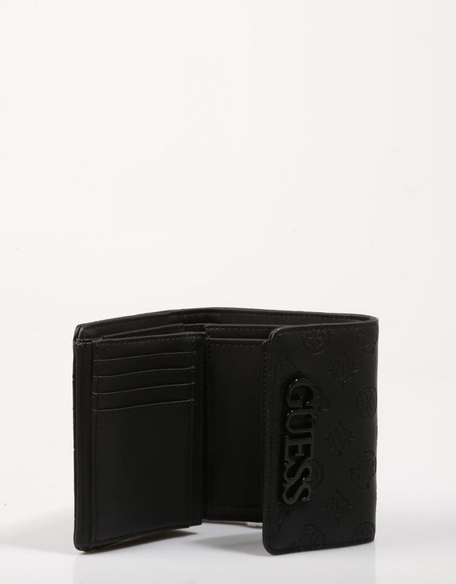 GUESS BAGS Janelle Slg Small Trifold Negro