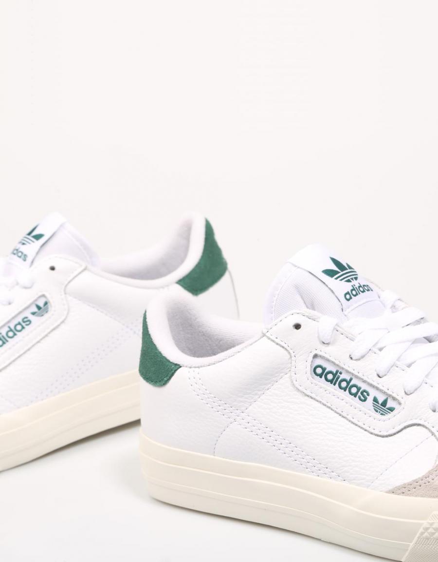 Adidas Continental Vulc Trainers White/Green 