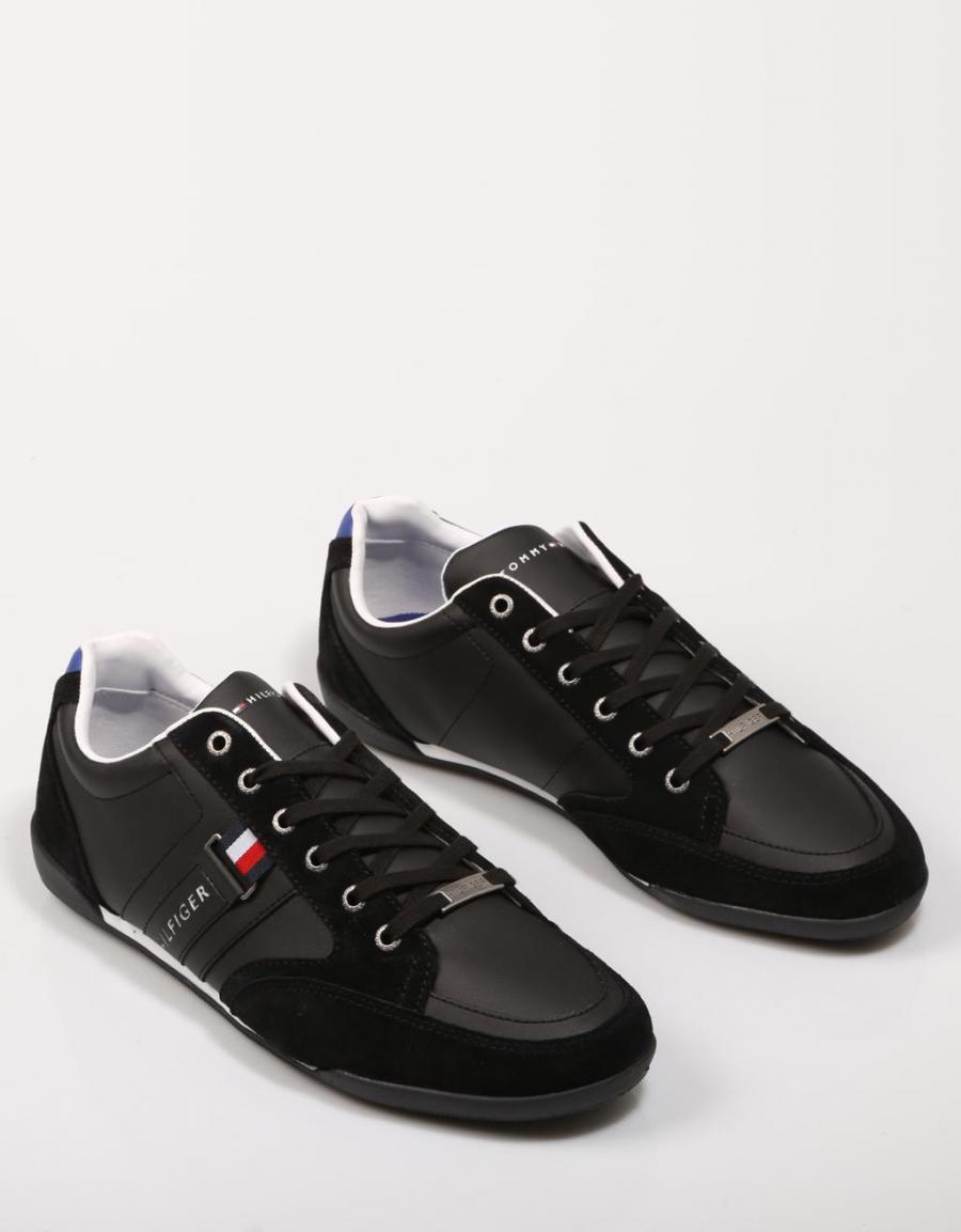 TOMMY HILFIGER Corporate Material Mix Cupsole Noir