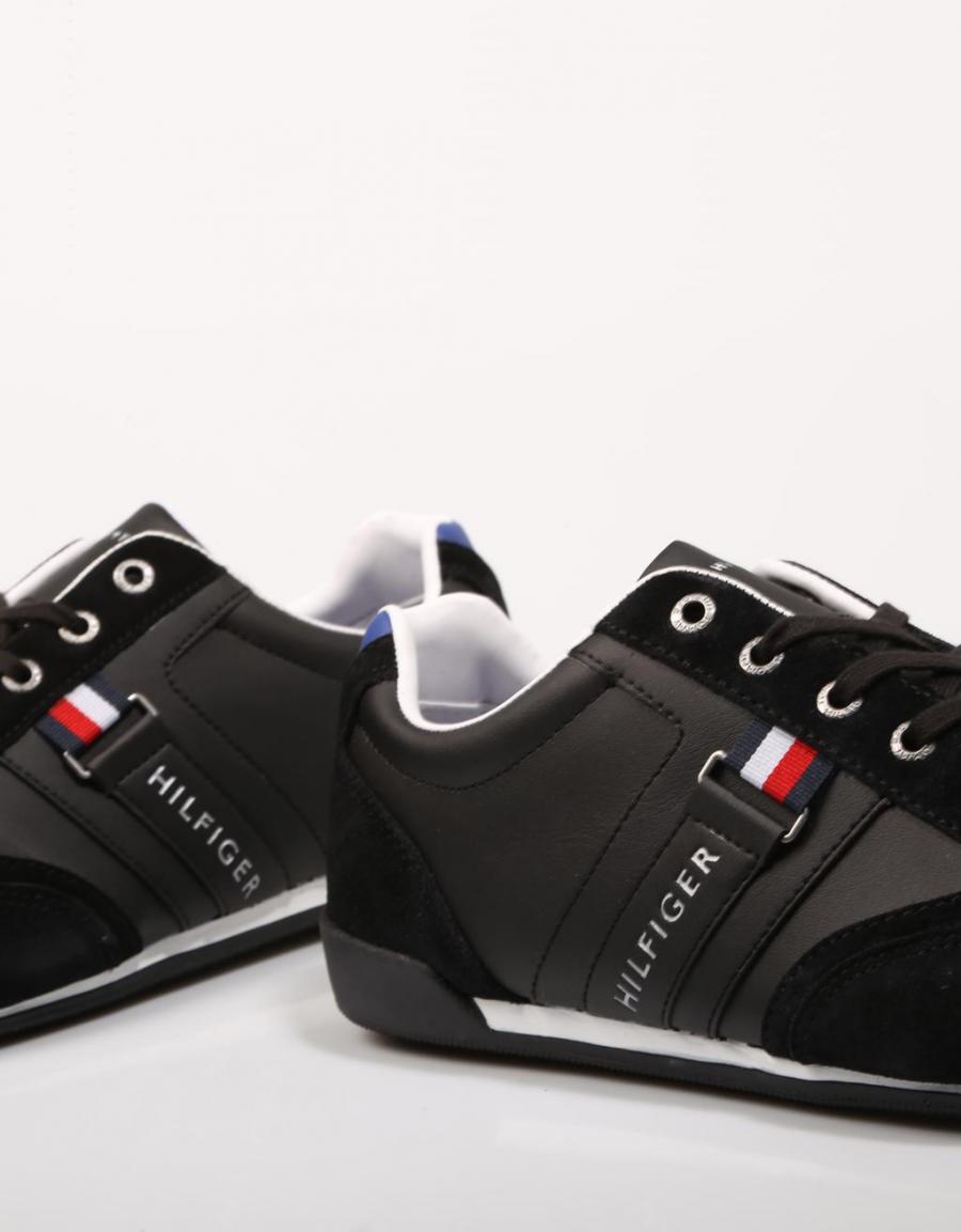 TOMMY HILFIGER Corporate Material Mix Cupsole Black