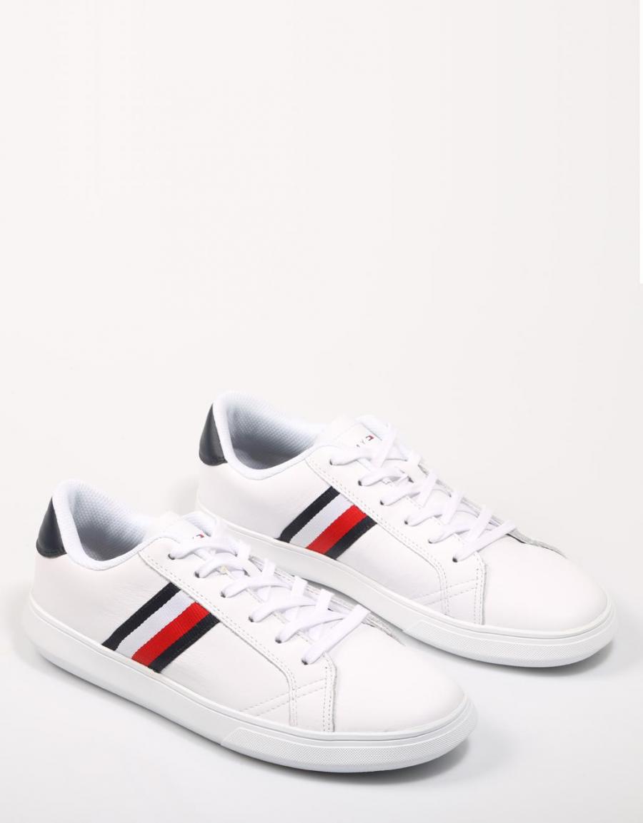 TOMMY HILFIGER Essential Leather Cupsole Blanco
